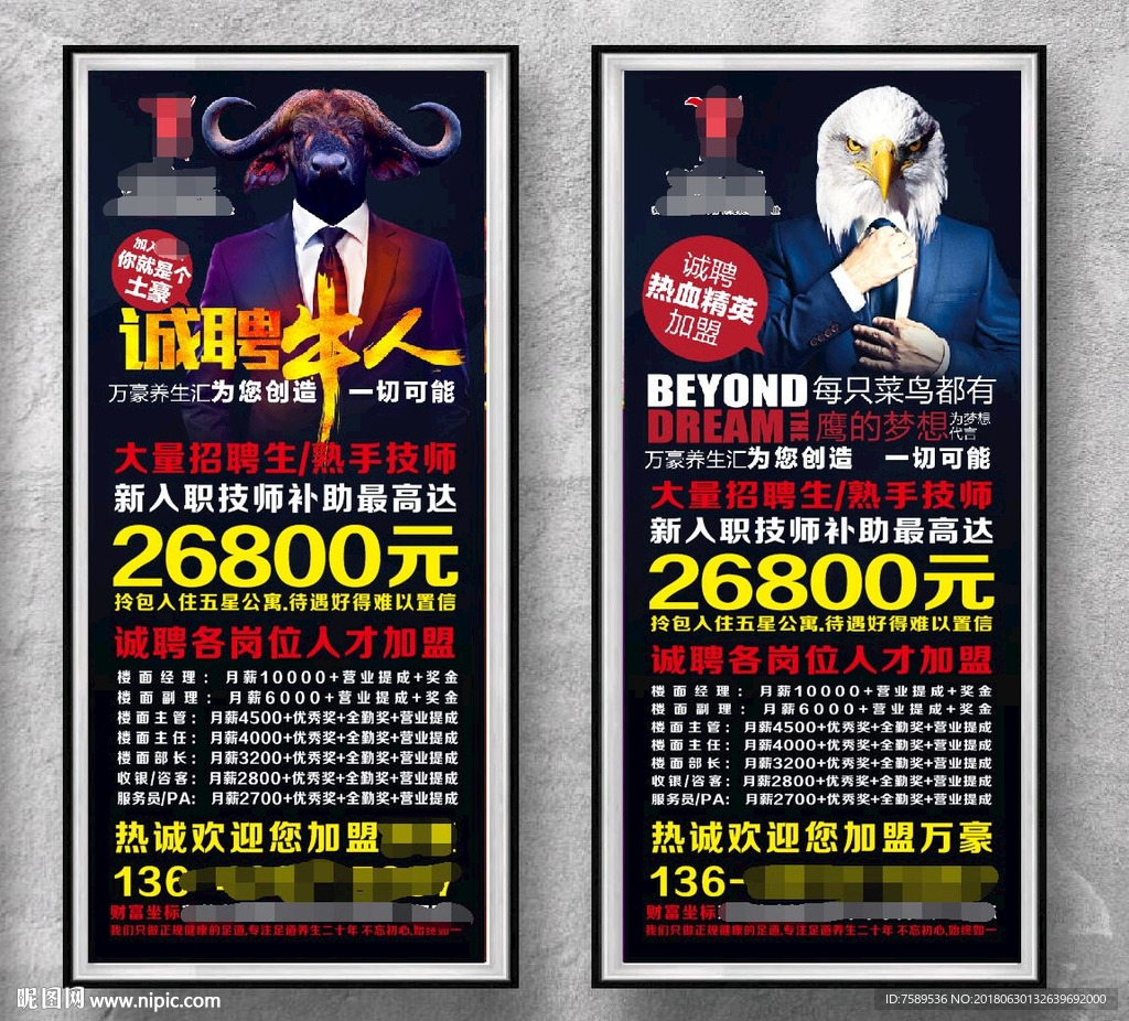 创意文案招聘易拉宝