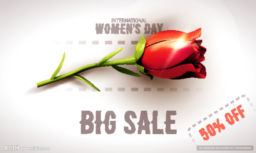 创意立体质感情人节母亲节玫瑰花