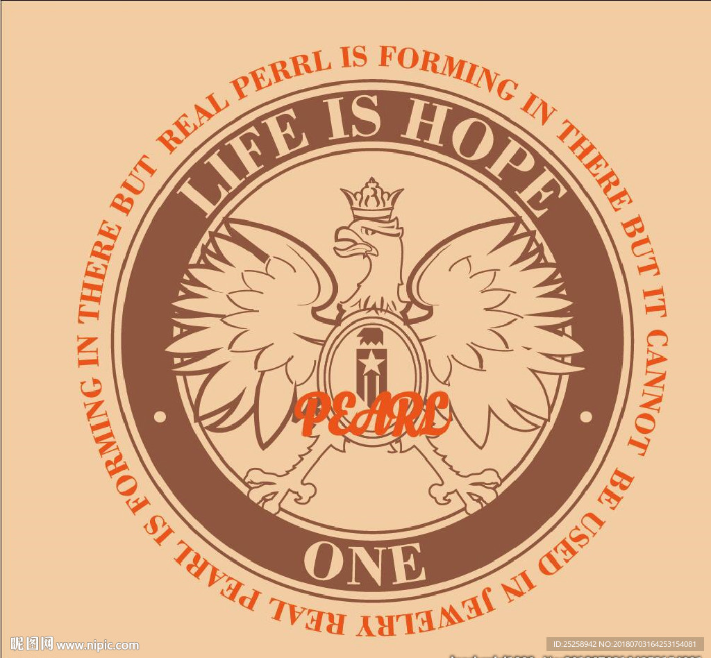 原创波兰鹰花型设计