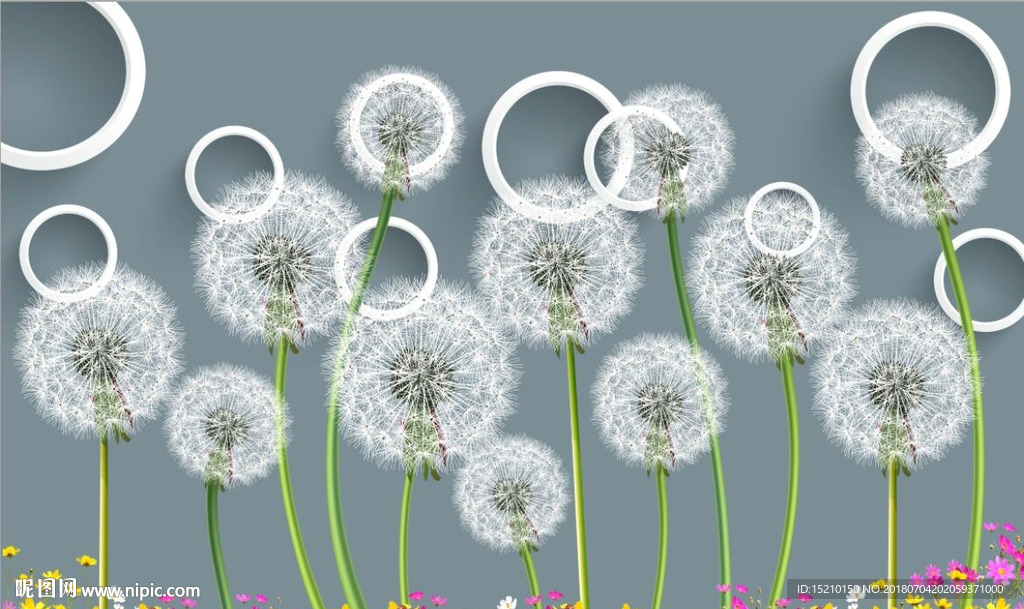 3D蒲公英