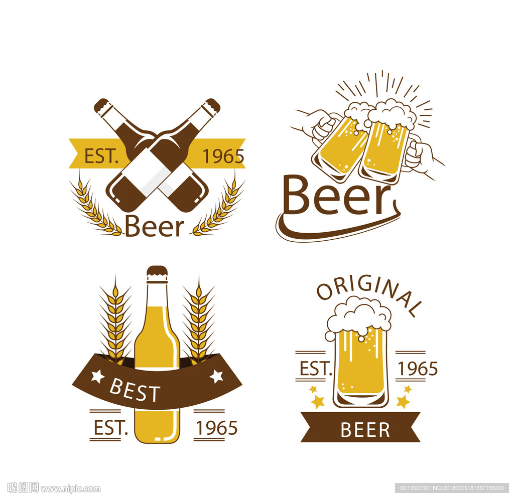 手绘大气高档酒吧LOGO设计