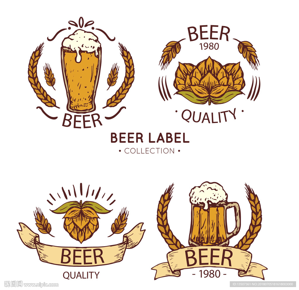 手绘高档大气酒吧LOGO设计