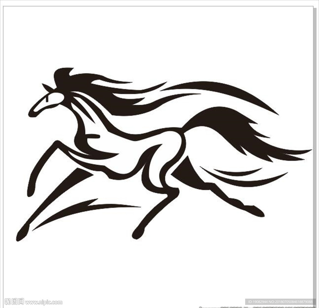 骏马矢量图