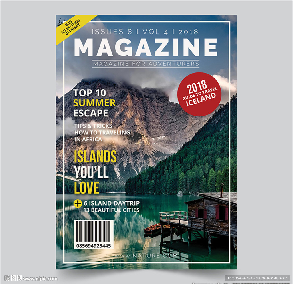 一款自然环境保护杂志封面