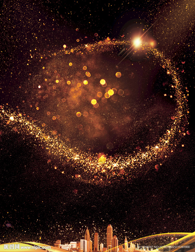 房地产企业文化黑金背景海报素材