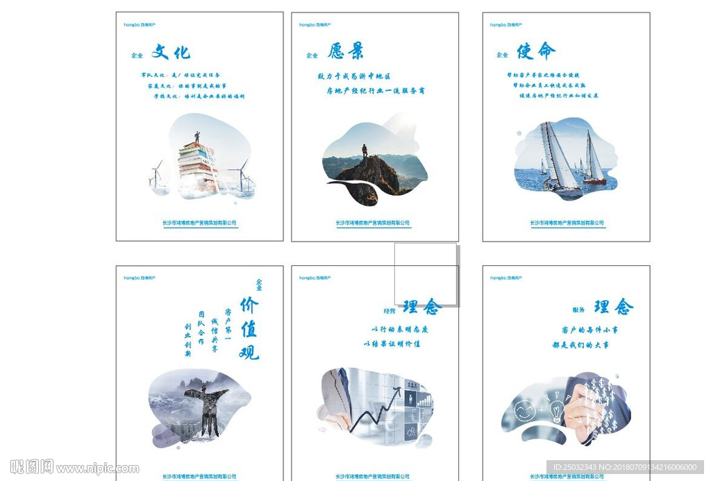 鸿博宣传牌板房地产企业文化墙价