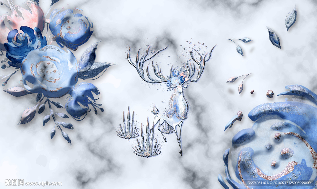 简约欧式背景墙