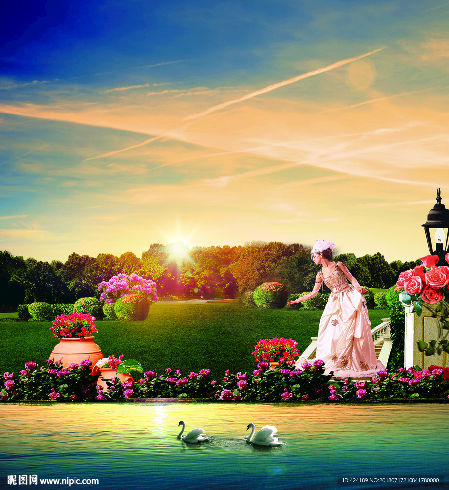 欧式园林公园家