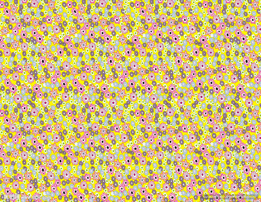 小碎花无缝印花