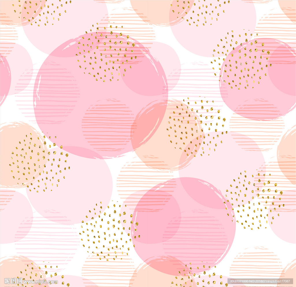 矢量粉色气泡零星背景图