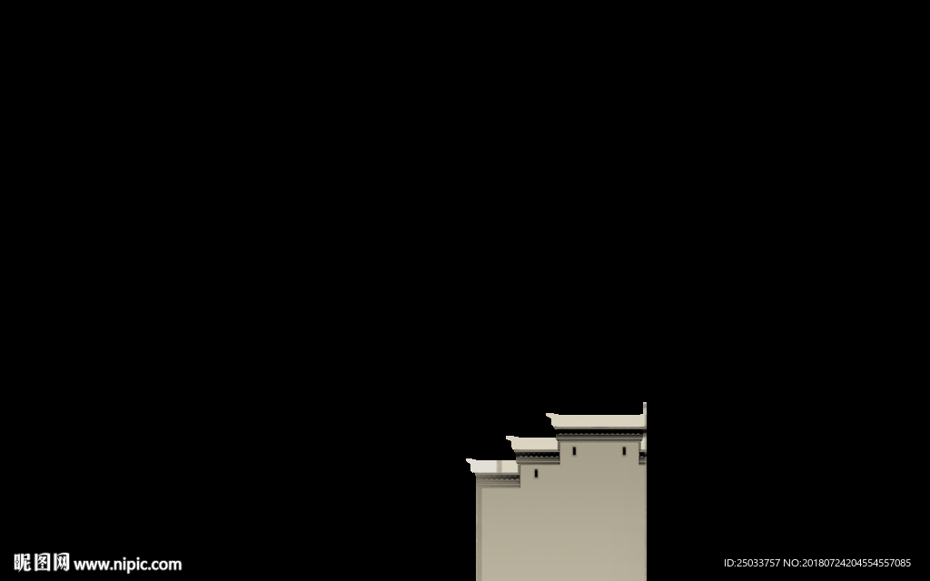 马头墙徽派建筑中式宣传背景底纹