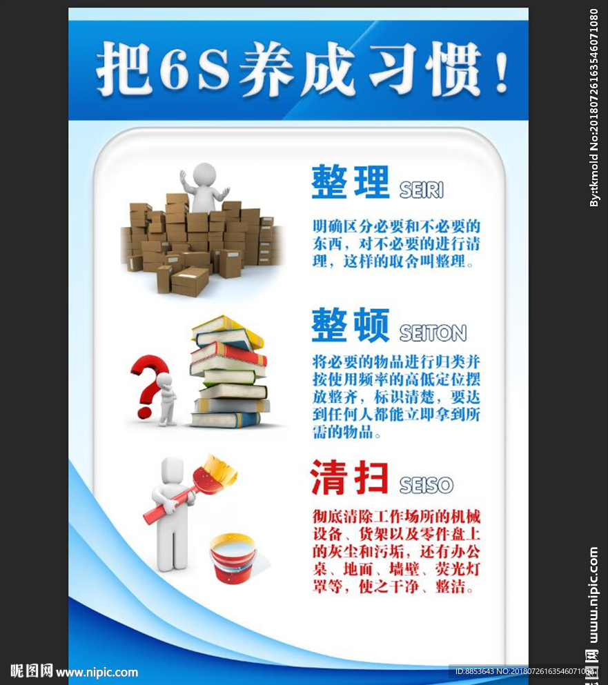 5S6S7S车间工厂挂图海报宣