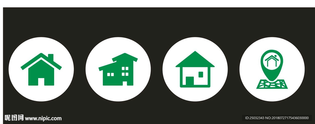 房产地产不动产房子矢量图形建筑