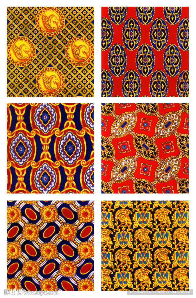 大牌欧式小花型  服装花型