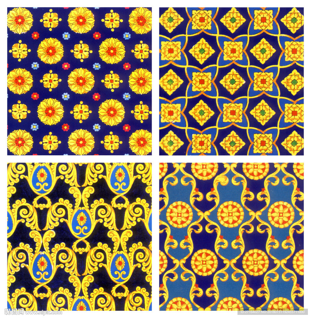 欧式小花  服装花型