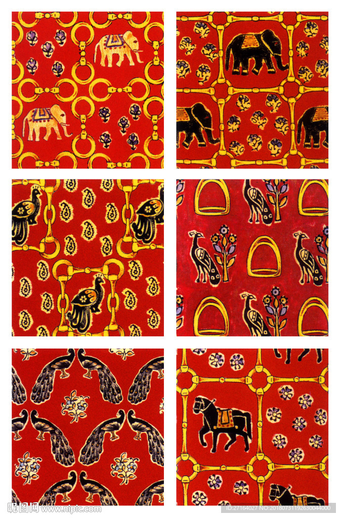 欧式小花  服装花型