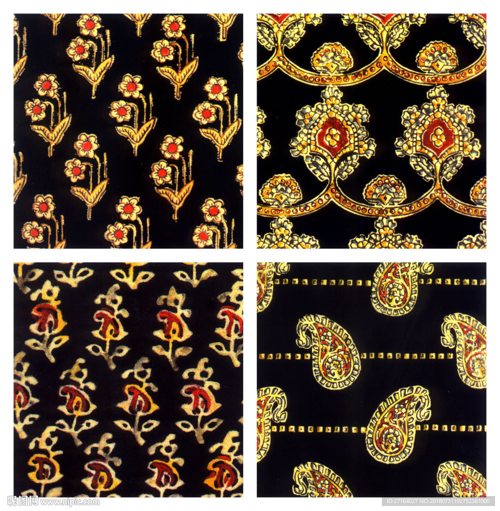 欧式小花  服装花型