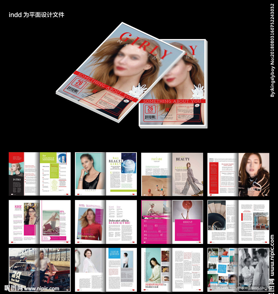 精品杂志刊物id设计模板