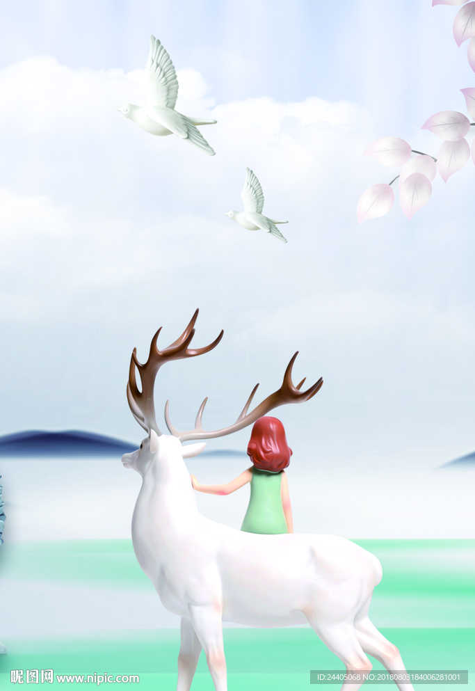 手绘装饰画 装饰画 水彩画图片