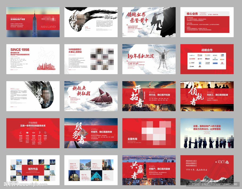 地产公司简介PPT模板