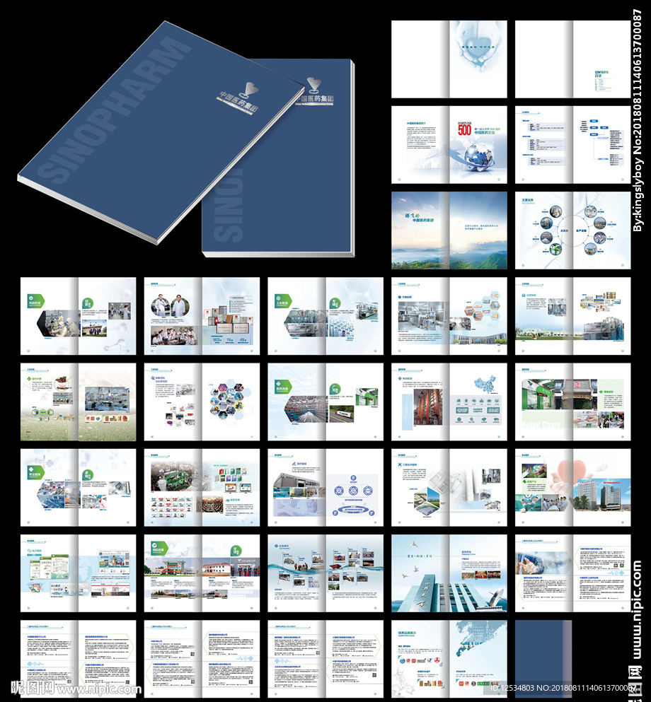 公司宣传画册产品手册ai模板