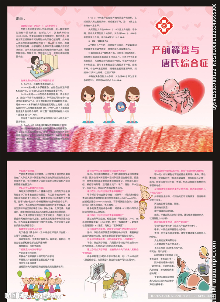 产前筛查三折页