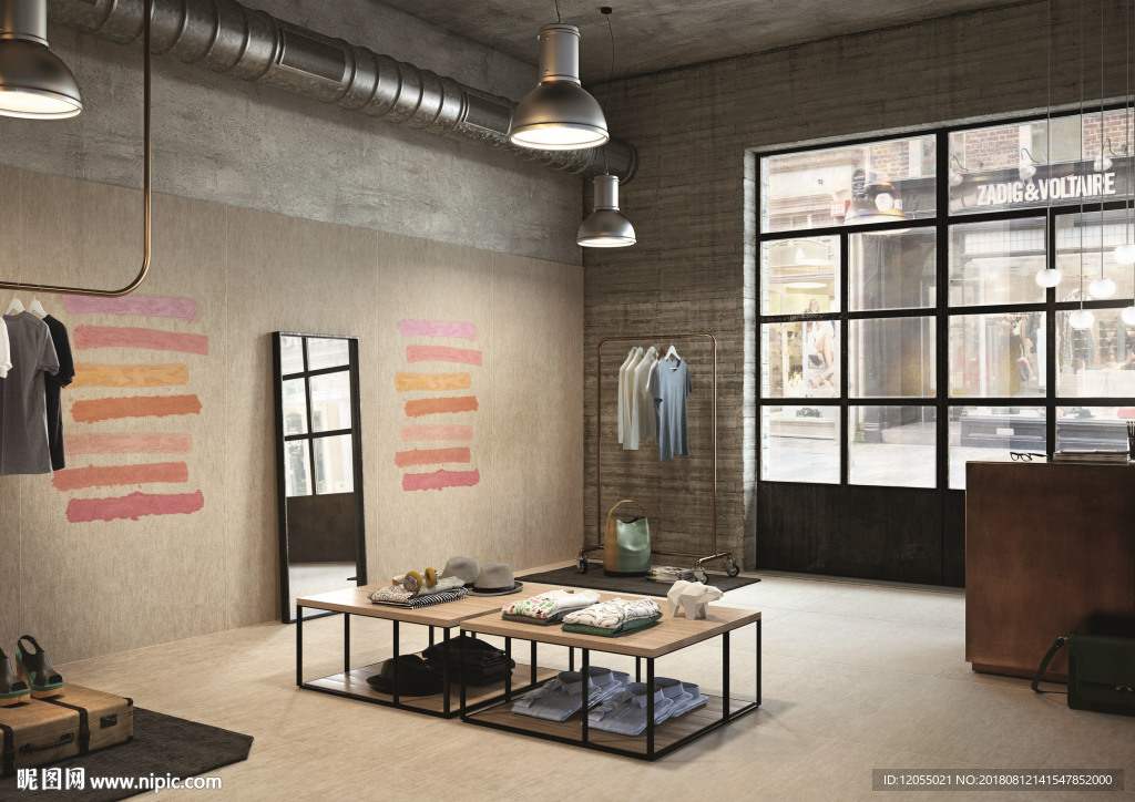 北欧风 仿古 国外高清效果图