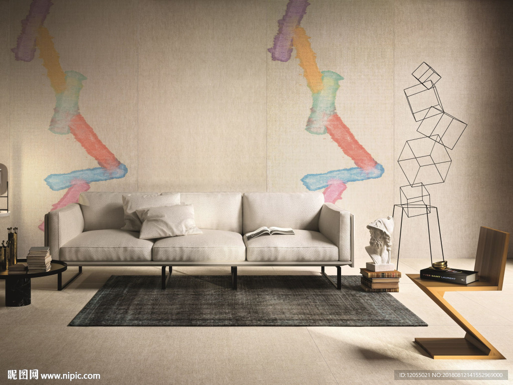 北欧风 仿古 国外高清效果图