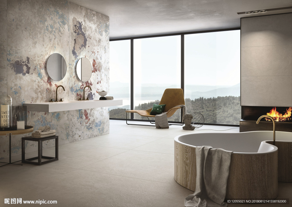 北欧风 仿古 国外高清效果图