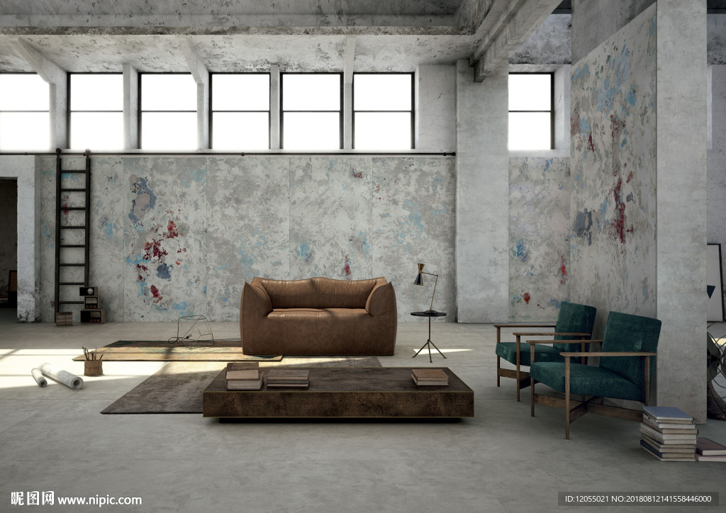 北欧风 仿古 国外高清效果图