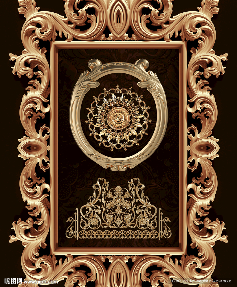 欧式立体金属边框