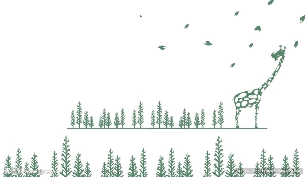 长颈鹿 矢量