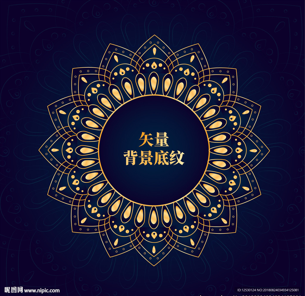 矢量欧式底纹豪VIP会员卡背景