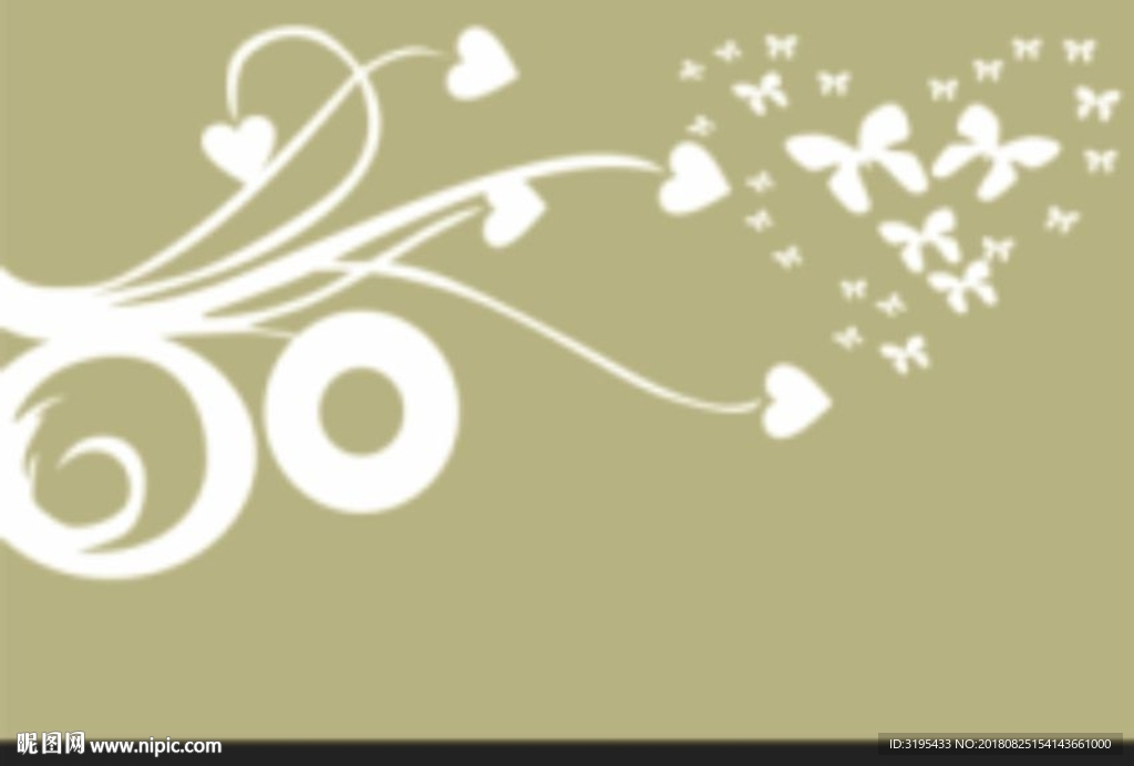 对角花 蝴蝶花 爱情 矢量图