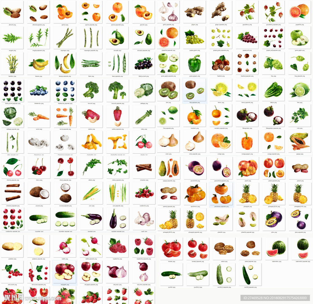 水果蔬菜免扣素材