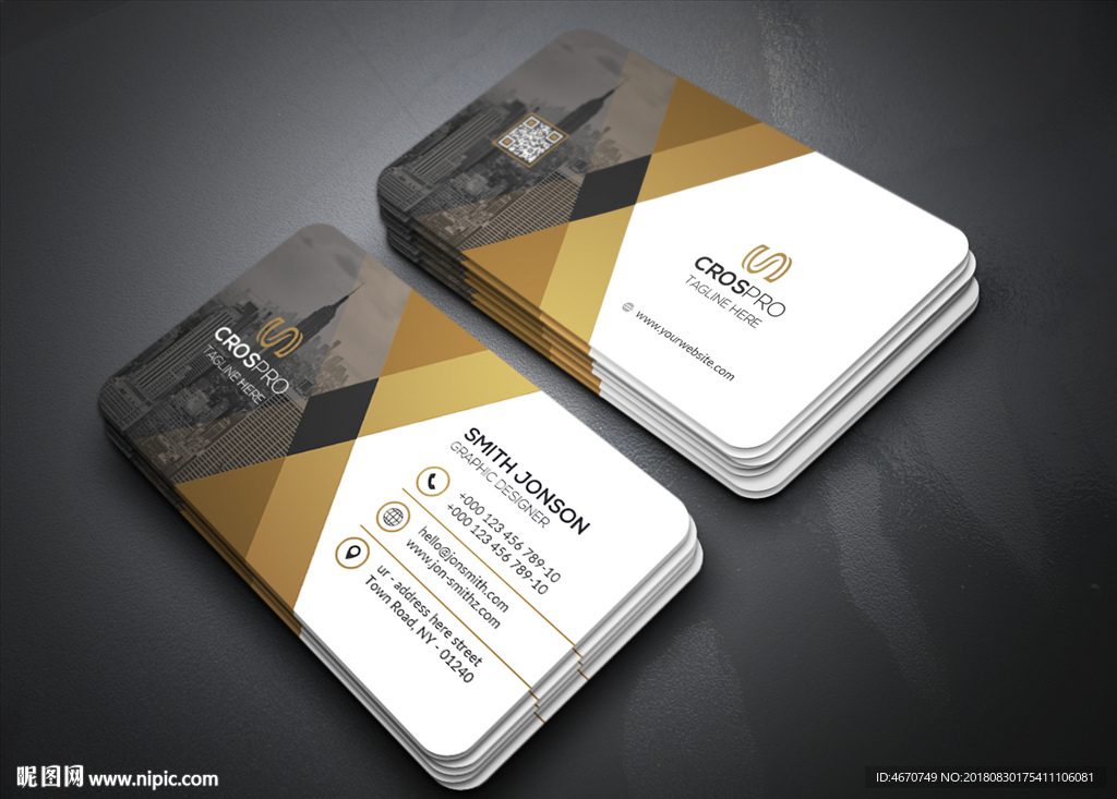 高档时创意商务名片 房地产名片