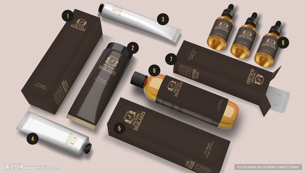 护肤品包装样机