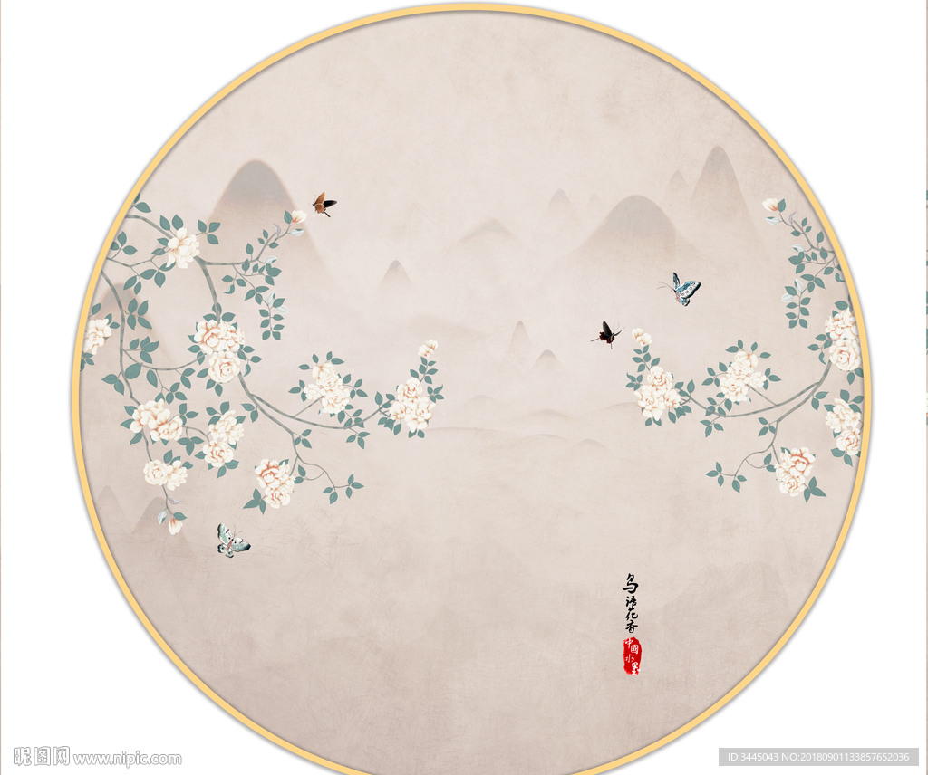 手绘花鸟画 挂画 装饰画 工笔