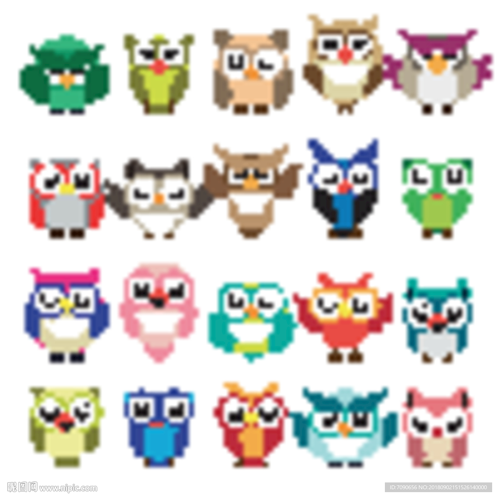 卡通可爱猫头鹰