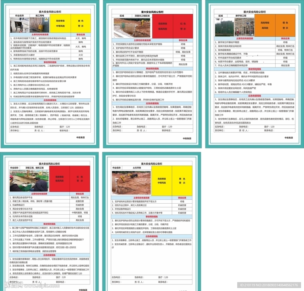 工地安全风险公告