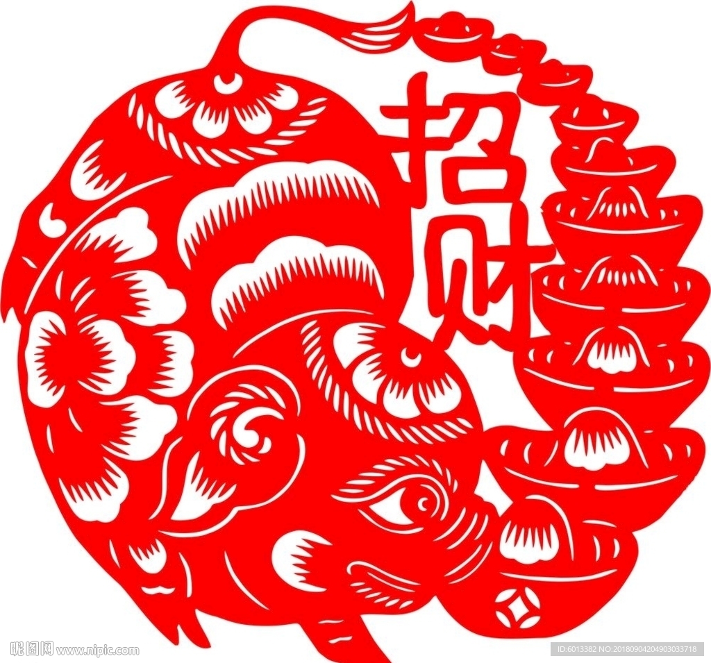 猪年剪纸2019