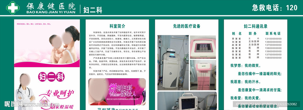 【医院展板】妇产科、妇二科