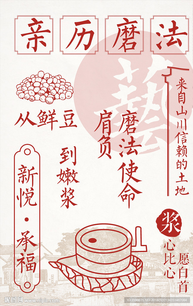 江南小吃 店内展板（豆浆）