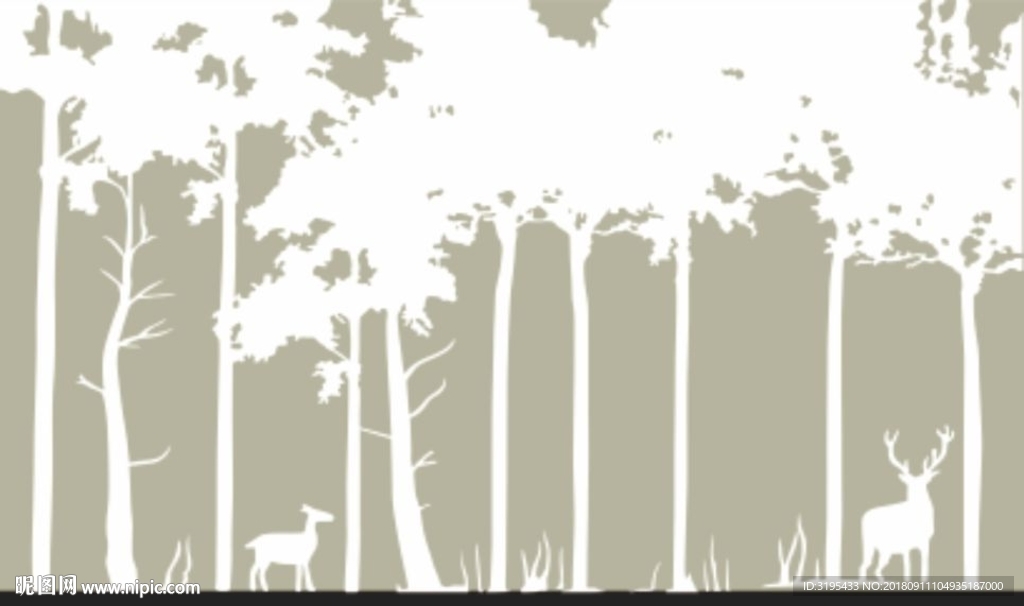 树林 树枝 树林鹿 梅花鹿