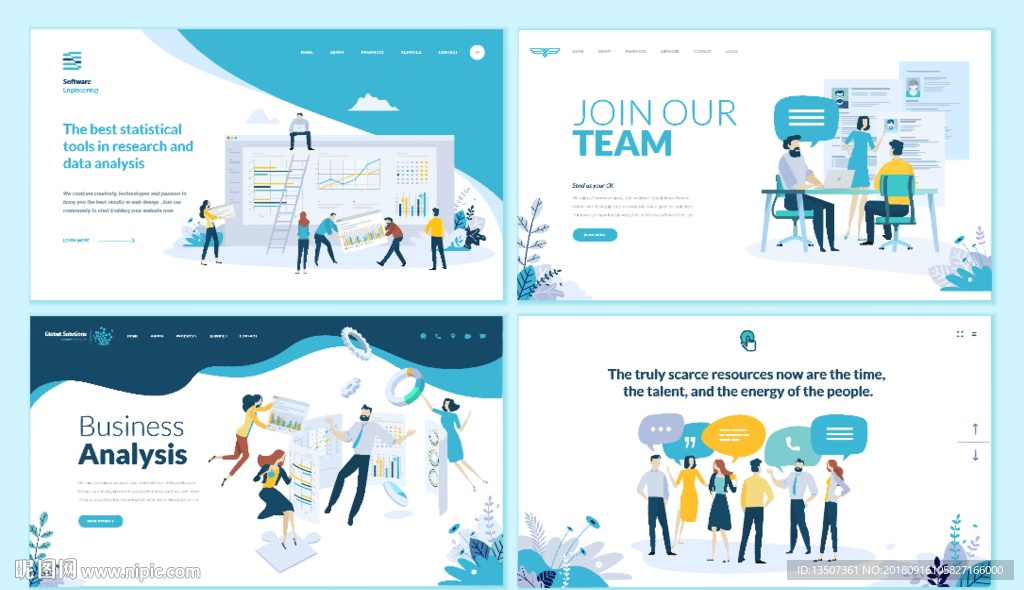 手绘性冷淡风插画设计AI矢量图