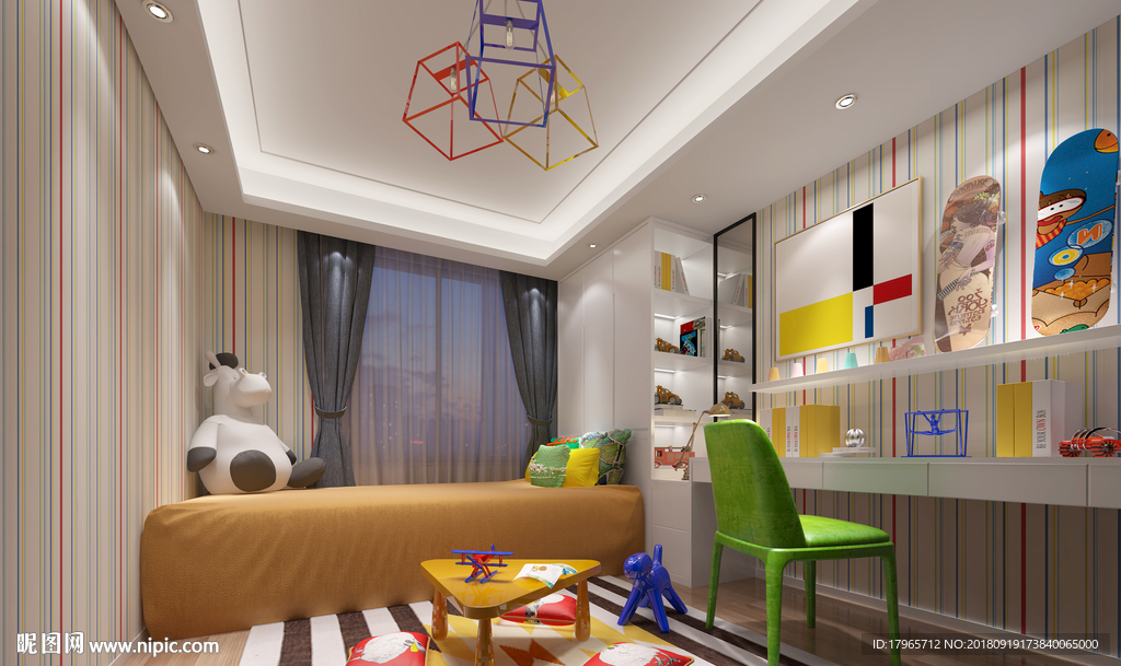 北欧风格儿童房