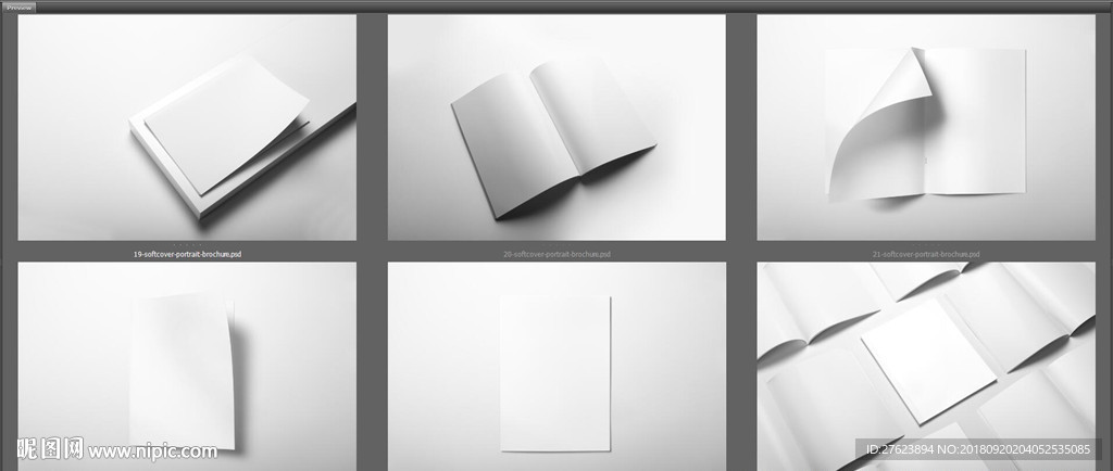 高清画册杂志样机贴图模板