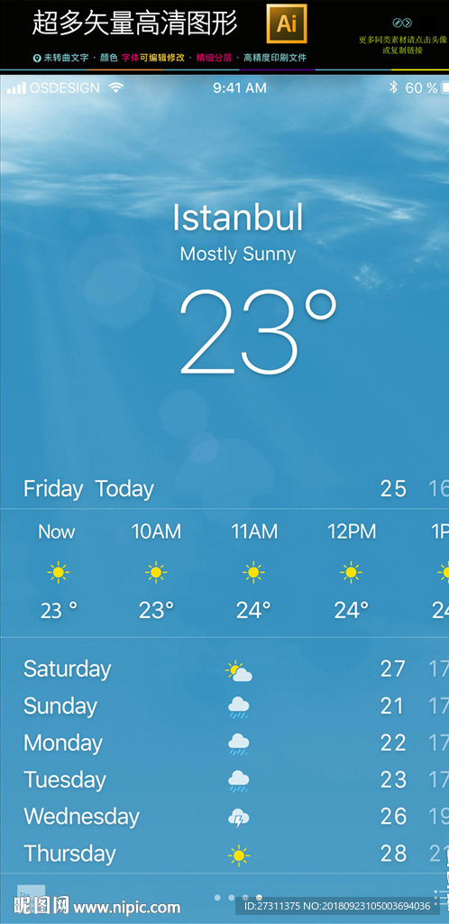 通用商务手机界面PSD分层文件
