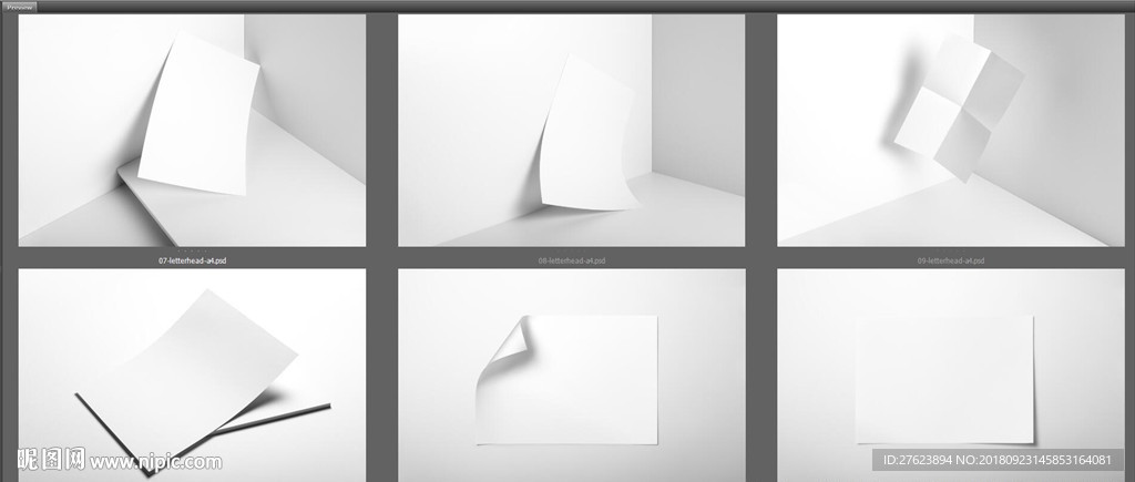 高清画册杂志样机贴图模板