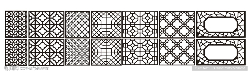镂空图案 镂空雕花 雕花 窗花